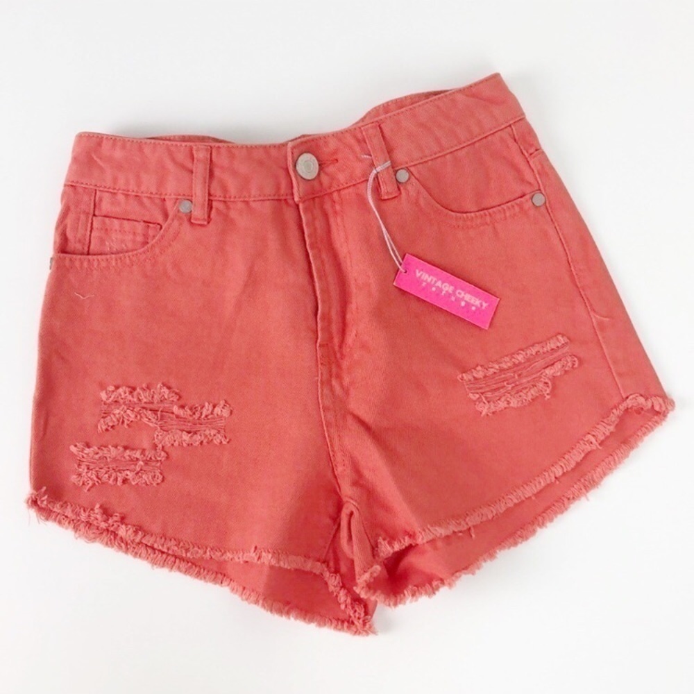 NEW Refuge vintage cheeky cut off denim shorts